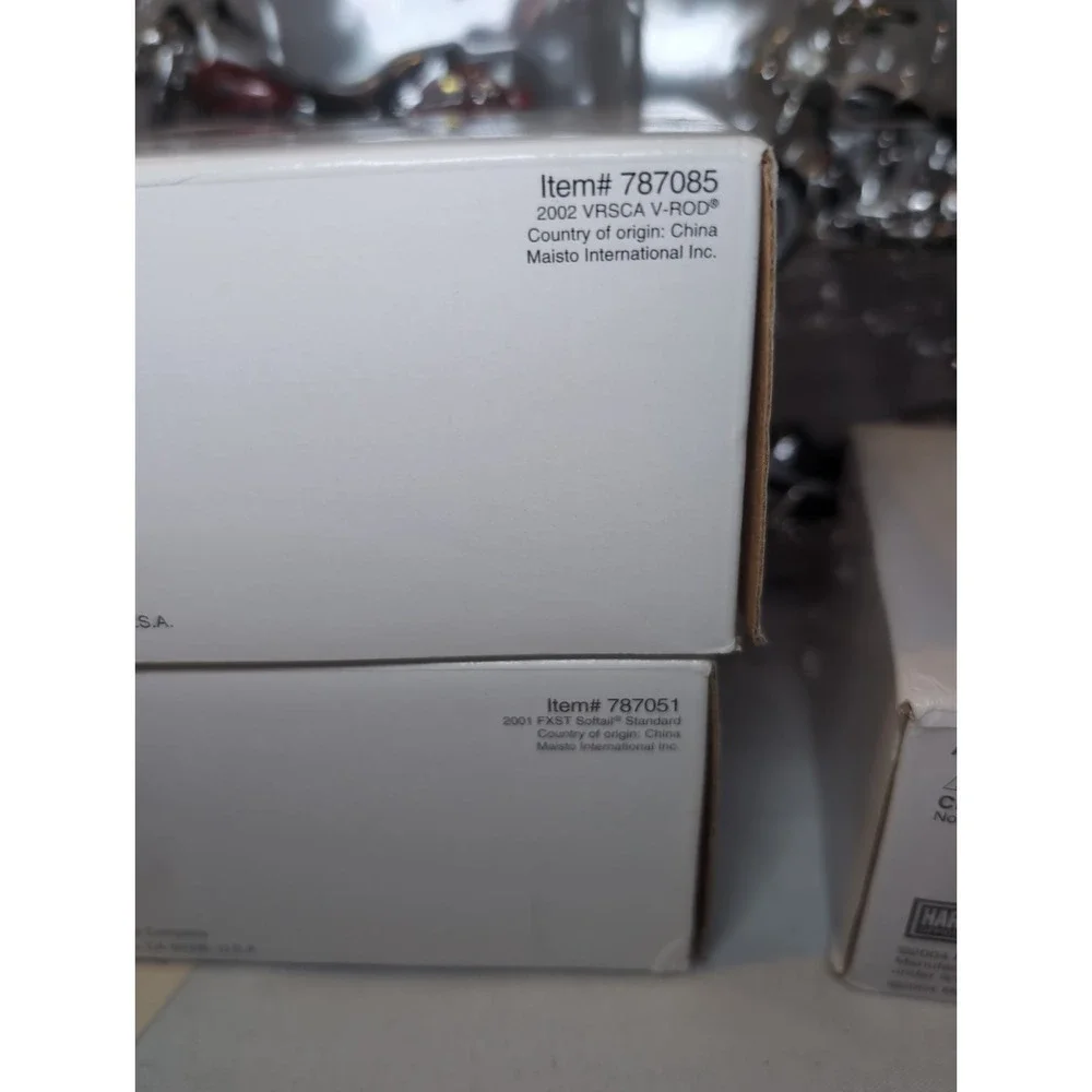6x NIB 2005 1:18 Scale Harley-Davidson Motorcycle Collection Bank Of America